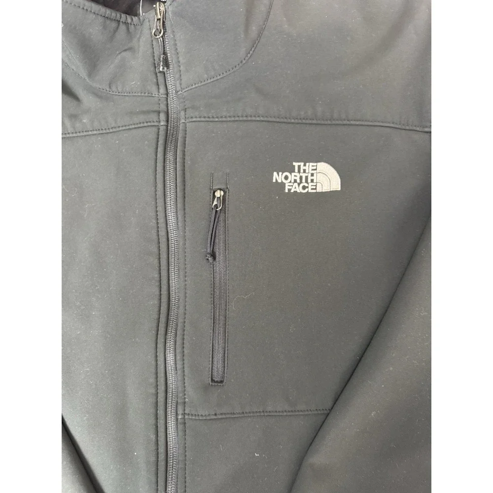 The North Face Apex Bionic Softshell Jacket Men's Large Black‎ Full Zip Windwall